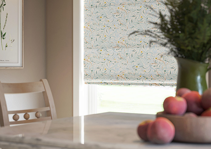 Malory, Aqua - Roman Blind - Image 5
